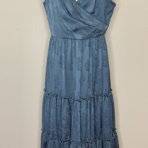 Sachin & Babi Chambray Blue Dalia Floral Dress Size 8 - Picture 6 of 16